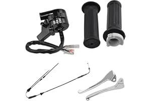 WAIDANIE Wai Danie Gaszuggehäuse Start Kill Switch Handgriff Griffe Bremshebel Kompatibel mit Yamaha PW50 PY50 PW PY 50 PEEWEE 50cc Dirt Bike Kinder Fahrrad