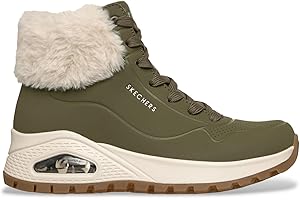 Skechers Uno Rugged Fall Air, Botas Mujer, Olive, 37 EU