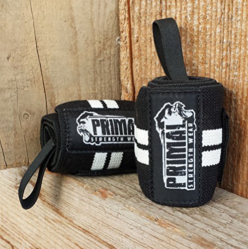 Handgelenkbandage (2er Set) – Wrist Wraps (54cm) für Fitness, Kraftsport, Bodybuilding, CrossFit Training – Bandage für Handgelenk-Stabilität beim Sport - 5