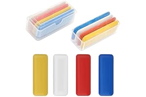 GETFACAI 8 PCS Tailors Chalk, Fabric Chalk with Transparent Box, Sewing Chalk, Sewing Accessories Set, Dressmakers Chalk for Marking Fabric, Coloured Chalk for Tailoring, Sewing, Quilting, Handicrafts