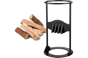 CZ-XING Divisor manual de leña, acero al carbono de seguridad, herramienta de división manual resistente, divisor de leña, adecuado para el hogar, camping, al aire libre, maderas duras
