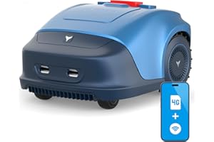 HOOKII Mähroboter mit 4G Verbindung bis zu 1000qm für Mehrere Flächen, Parallele Bahnen Mähen, 33% Steigung und Regensensor, APP Gesteuerter Rasenmäher Roboter Inkl. Ladestation, Neomow S 4G Version
