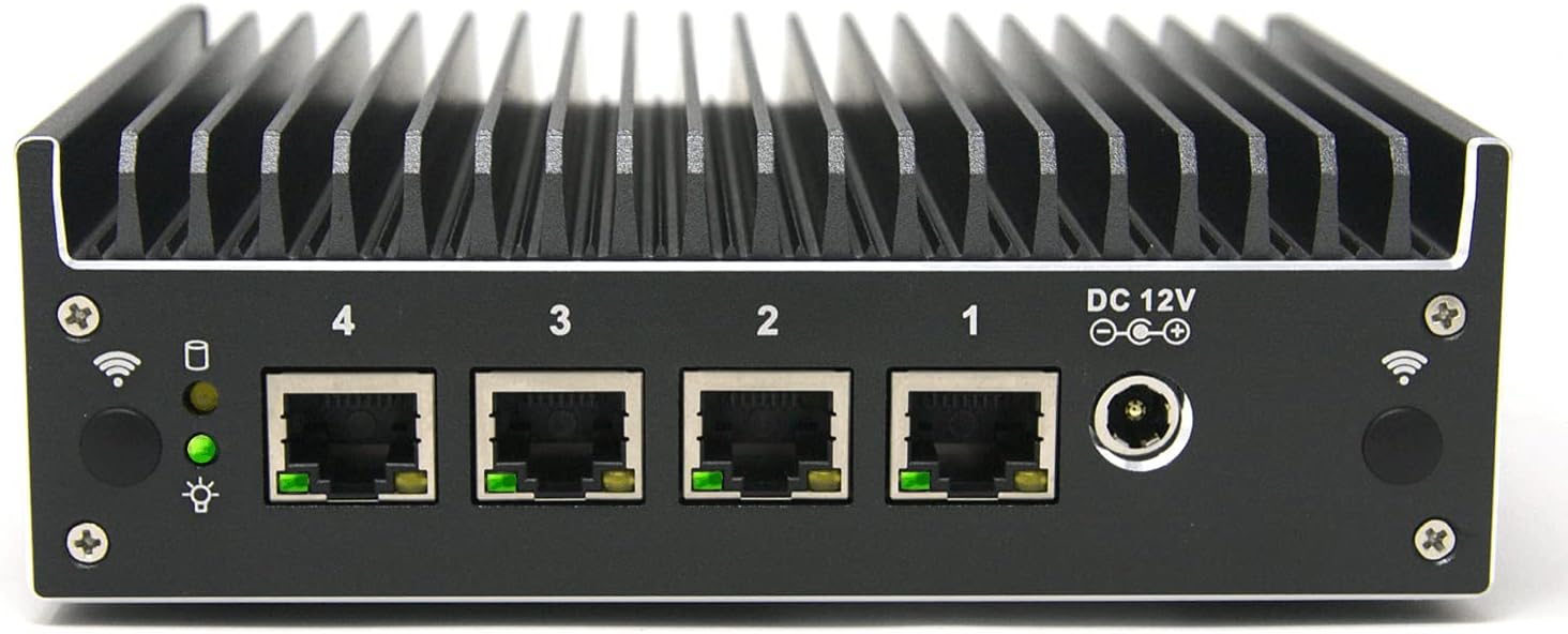 Protectli Vault Pro VP2420-4 Port, Firewall Micro Appliance/Mini PC - Intel Celeron J6412, 2.5G Ports, DDR4 RAM, M.2 SSD Storage, AES-NI, Barebones