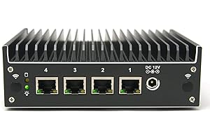 Protectli Vault Pro 4 Port VP2410, Firewall Micro Appliance/Mini PC - Intel Celeron J4125, 8GB DDR4 RAM, 120GB M.2 SSD storage, AES-NI