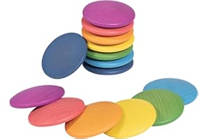 TickiT 73997 Wooden Rainbow Discs - Pack of 14