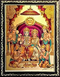 ADA Handicraft Aluminum Plated Wood Wall Photo Frame (35 x 26 x 1 cm, Multicolour)