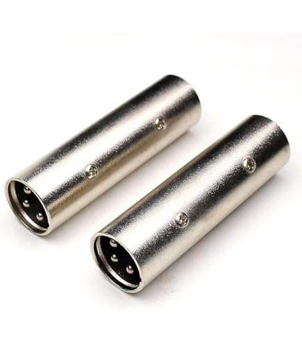 Keple Adattatore da femmina a femmina da 6,35 mm (1/4, innesto jack stereo da 6,35 mm (1/4 ) e jack mono, giunzione, connettore per cuffie, convertitore placcato in oro (confezione da 3