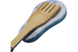 CRAFTSOFEGYPT Marble Spoon Rest - Heat-Resistant, Spoon Holder for Stove Top - Kitchen Utensil Holder for Spoon, Ladle, Spatula & Other Accessories