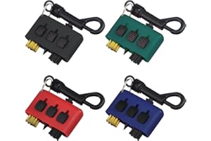 JIEHAOJIA 4 Stück 3-in-1 Golfschläger-Bürsten, Golfschläger-Reinigungswerkzeug, Golfschläger-Rillen-Reinigungsbürste, Schuh-Reinigungsset, mit einem Schlüsselanhänger (4 Farben)