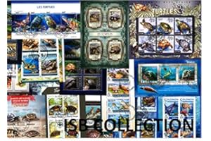 ISB Collection 25 Blocs de Timbres Tortues différents