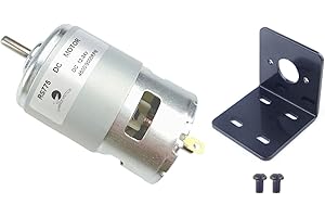 CHANCS Moteur à faible bruit 775 DC 12V/24V 4500RPM 9000RPM avec support de fixation Base fixe pour coupe de bois