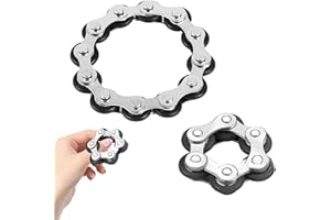 VARKAGE 2 Stück Stressabbau Spielzeug Stressabbaukette Spielzeug Unendlicher Flip Chain Flippy Chain Game Set Zum Abbau von Spannungen und Stress,für Kinder mit ADHS