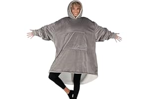 THE COMFY Original | Übergroße Mikrofaserdecke und tragbare Sherpa-Decke, bekannt aus Shark Tank, Einheitsgröße