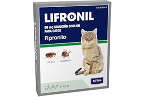 Pipetas Gatos LIFRONIL x3 Pipetas contra Pulgas y Garrapatas Muy EFICAZ | Apto para Todo Tipo de Gatos a Partir de 2 Meses y más de 1 kg de Peso | Protección hasta 5 Semanas | Nexum Market