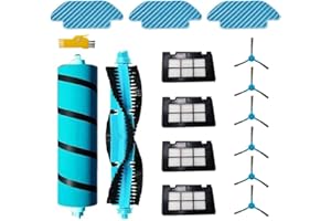 Laimaiou Kit de Accesorios de Repuesto para Cecotec Conga 4690 Ultra 6090 Ultra 7090 IA 4090 4490 5090 5490 Robot Aspirador 15 Paquetes de Cepillo de Rodillo, Filtro y Cepillo Lateral