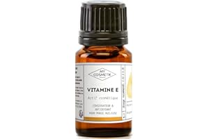 Vitamine E - Tocopherol - Actif cosmétique - Conservateur et antioxydant - 100% Pure et Naturelle - MY COSMETIK - 5 ml