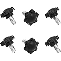 QUARKZMAN Rändelschrauben M8 X 60mm Edelstahl - 2 Stück Klemmknöpfe Für Maschinen