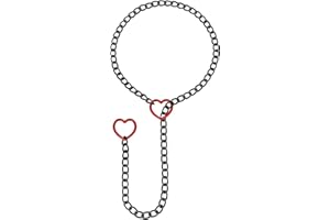 MILAKOO Link Chains Necklace for Women Clavicle Choker with Heart Pendant Charms Gothic Punk Jewerly