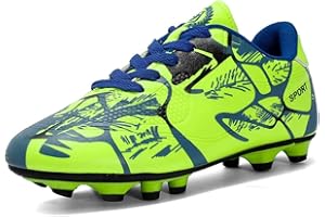 NEUSOP Chaussures de Football Enfant Garçon Fille Chaussures de Football pour Enfants Chaussures d'Entraînement de Football Professionnel Adolescents Unisex Chaussure de Foot 31-43