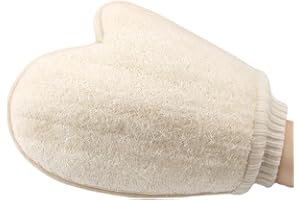 GGUFAY Luffa Guanto da Bagno, Guanti Esfoliante in Spugna di Luffa Naturale, Spugna Ddoccia, Schiena Doccia Guanto Esfoliante, Spugna Doccia Esfoliante, per Lavare la Massaggi da Bagno