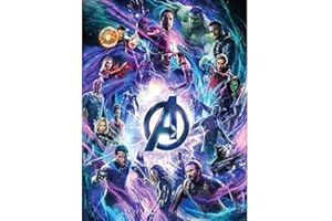 HUANNY 5D-Diamant-Malset zum Selbermachen für Erwachsene und Kinder, Vollbohrer, runde Strassfarbe mit Diamanten, Kreuzstich, Kunst, Diamantkunst und Punkt (Marvel/30,5 x 40,6 cm)