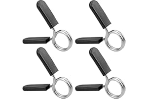 ZoZoMaiy 4 szt. sprężynowe klipsy do kołnierza 25 mm hantle zaciski do sztangi obroże treningowe zaciski do sztangi do olimpijskich hantli siłownia trening fitness