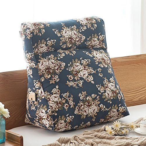 Thick cotton canvas cushions on stereo big waist neck large cushion bed on.,46x50x18cm,sakura