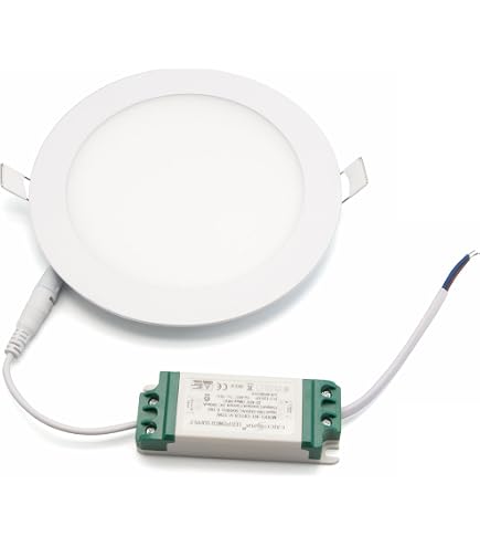 Mextronic LED Einbaupanel Rund 19W – Kaltweiß, 1440 Lumen, Dimmbar, 250 Mm
