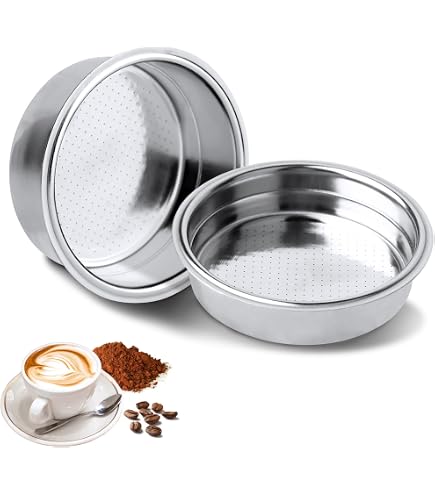 Cestello Pressurizzato in Acciaio Inossidabile, Filtro Caffè Rimovibile Riutilizzabile, Capsule Compatibili per Macchina da Caffè(1