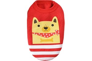 WEVGOUO Manteaux d'hiver Pull-Overs Veste Vetement Polaire Ours Petits Chiens Chiot Chat Chaton Manteau d'hiver Chaud Doux Pelucheux Chihuahua Yorkshire (5, XS:1-1.5 kg/Tour de Poitrine:30cm)