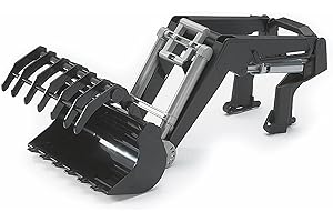bruder 03333 - Cargador frontal para tractor serie 3000, accesorios para tractor, pala, horquilla