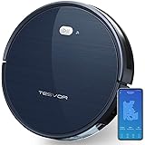 Staubsauger Roboter,Tesvor WLAN Saugroboter mit Raumkarte in Echtzeit Starkleistung Roboterstaubsauger Tierhaare und Allergene Optimiert für Teppich & Glattböden Kompatibel mit Alexa und APP-Steuerung