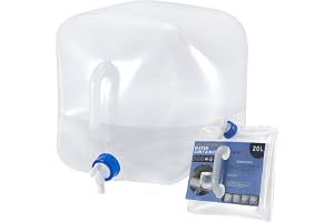 RISEPRO Vikbar vattenbehållare med kran, 5,3 gallon (20 liter) BPA-fri vattenförvaring vattenkanna för utomhuscamping, vandri