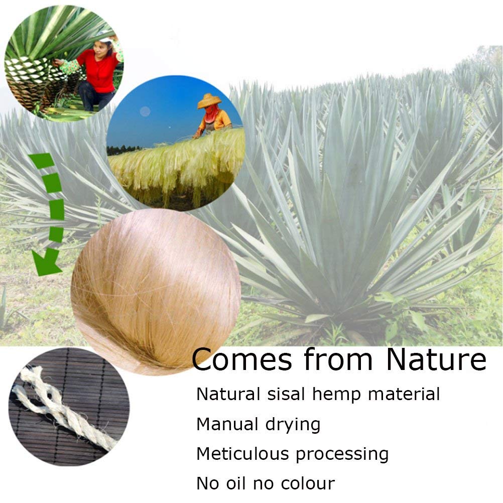Yangbaga-Corde-de-Sisal-Naturel-8mm-Remplacement-Cordage-Ancien-Accessoire-Idal-pour-remplacer-Poteaux-de-larbre--Chat-Balles-Jouets-en-Sisal-Inclus