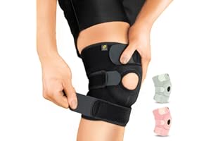 BRACOO Adjustable Compression Knee Support with Patellar Pad for Men & Women – Knee Brace Sleeve for Arthritis, Runner's Knee, Running, Gym, Football, KS10