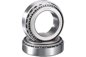 HIPicco 2 Pack 32008 Tapered Roller Bearing Cone and Cup Set, 40mm Bore 68mm OD 19mm Cup Width, Chrome Steel Taper Bearings Set, ABEC-3