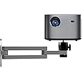 Foldable Projector Wall Mount Universal Adjustable Ceiling Wall Projector Mount Stand Aluminum Alloy Projectors Bracket (Wall Mount)