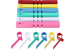 Yimomoyi Etiquetas Plantas, 600 Piezas Marcadores Arboles Plástico, Etiqueta Jardinería Impermeables, Marcadores Reutilizables Plantas para Viveros Semillas Huerto, 6 Colores