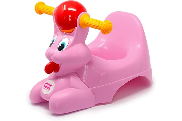 OKBABY Spidy - Pot pour Enfants en Forme de Lapin, Assise Ergonomique et Confortable - Fuchsia