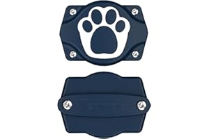 Tepimato AirTag Dog Collar Holder,IP68 Waterproof Air Tag Collar Hard TPU Full Protection Compatible with Apple Airtag,Air Tag. Holder for Dog Cat Collar Pet Accessories(1 Pcs, Blue)