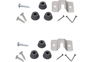 RuenTech Support de fixation pour cible de fléchettes - Support mural en acier inoxydable - Support mural - Support de cible de fléchettes - Support mural - Kit de fixation murale - Crochets à visser