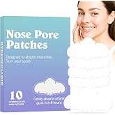 Nose Strips 10 Pack, Hydrocolloid Blackhead Remover Strips, Deep Cleansing and Pore Reduction, Oil and Acne Control Strips, G