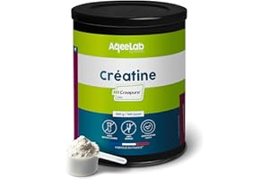 AQEELAB NUTRITION Créatine CREAPURE® • Augmentation de la Force + Performances • Pot de 300g • Made in FR • Testée en laboratoire indépendant • Eco-responsable •Aqeelab