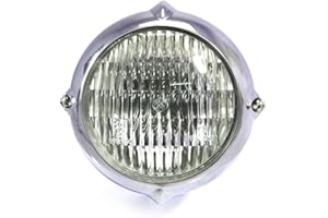 Alchemy Parts 5.5" Motorcycle Headlight 12V / 35W for Project Custom Bike (Chrome)