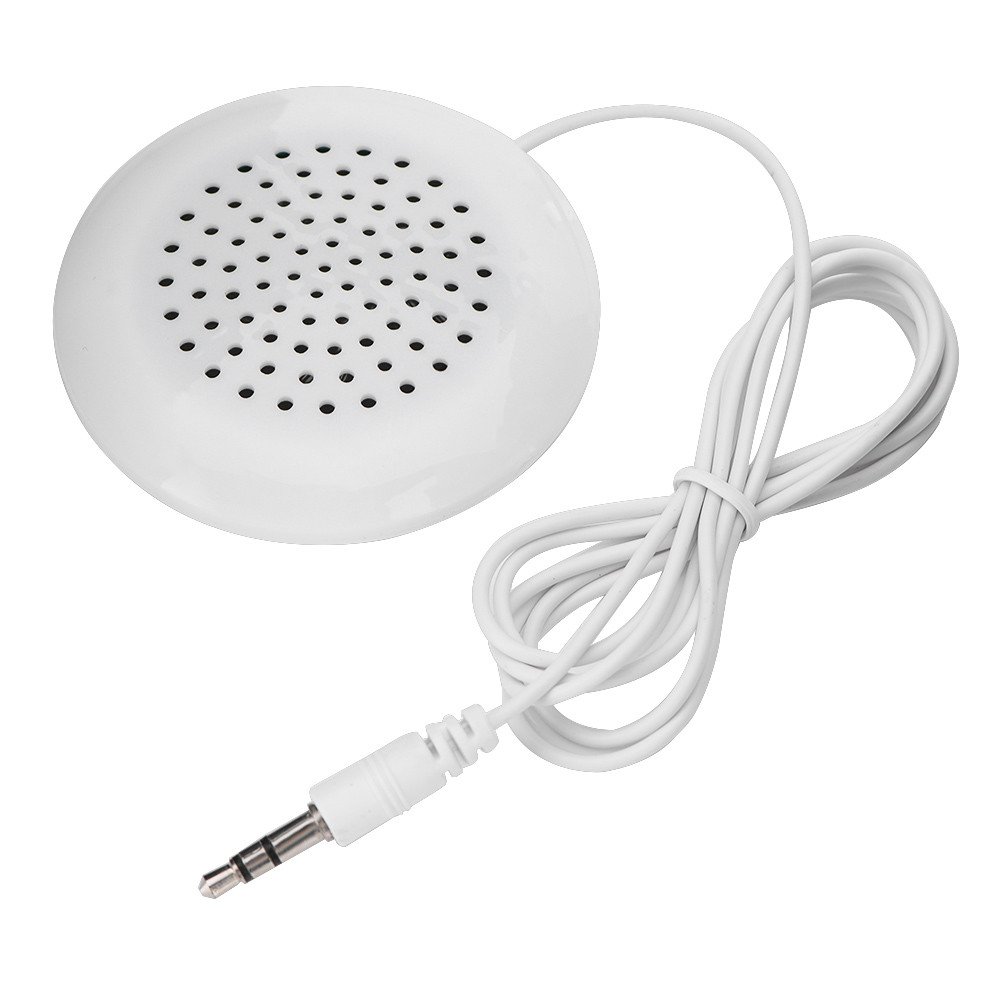 Mini Portable Speaker, 3.5mm Stereo Pillow Speaker for MP3, Phone, Tablet, Laptop - Plug and Play
