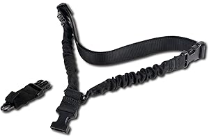 FOCUHUNTER Tactical Single-Point Sling QD Sling Quick Adjust Length Strap Nylon Webbing Multi-Use Shoulder Strapazierfähige Sling mit Metallhaken für Outdoor-Sportarten
