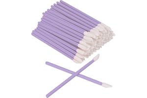 RAPECOTT Einweg Lippenpinsel, Einweg Lip Gloss Pinsel Lippenstift Concealer Pinsel Applikator Zauberstäbe Make-Up Tool Kits (200 Stück ,lila)…