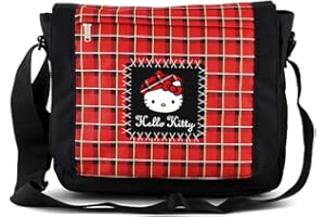 Target Shoulder Bag Hello Kitty Sac bandoulière, 36 cm, Noir (Nero)