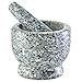 Produktbild Zeller 24502 Mörser und Stößel-Set, Granit, grau, ca. 12 x 12 x 10 cm