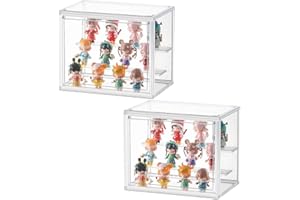 lomonmen 2 Pezzi Vetrinetta Espositiva,Vetrina Espositiva per Collezionismo,Teca Plexiglass con Porta Per Collezionismo,Figurine,Rocce,Bicchierini e Borse a Mano da Donna (Bianco2, 27*18*21)